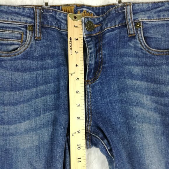 Kut From the Kloth Womens Jeans Straight Leg Blue Denim Medium Wash Mid Rise‎ 8 - Picture 8 of 12